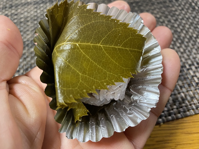 『さくら餅』(受講生母親自家製)